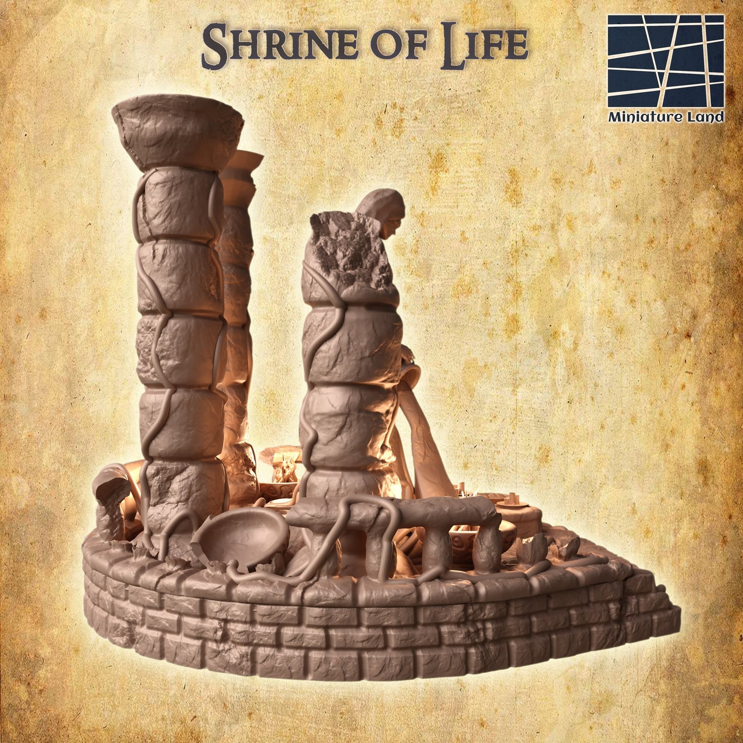 Shrine of Life, Life Shrine, Statue, tabletop Scenery