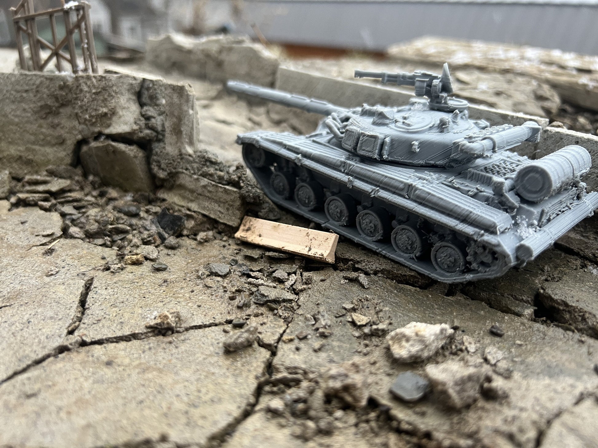 T-64, Russian tank, Modern warfare, Tabletop terrain,