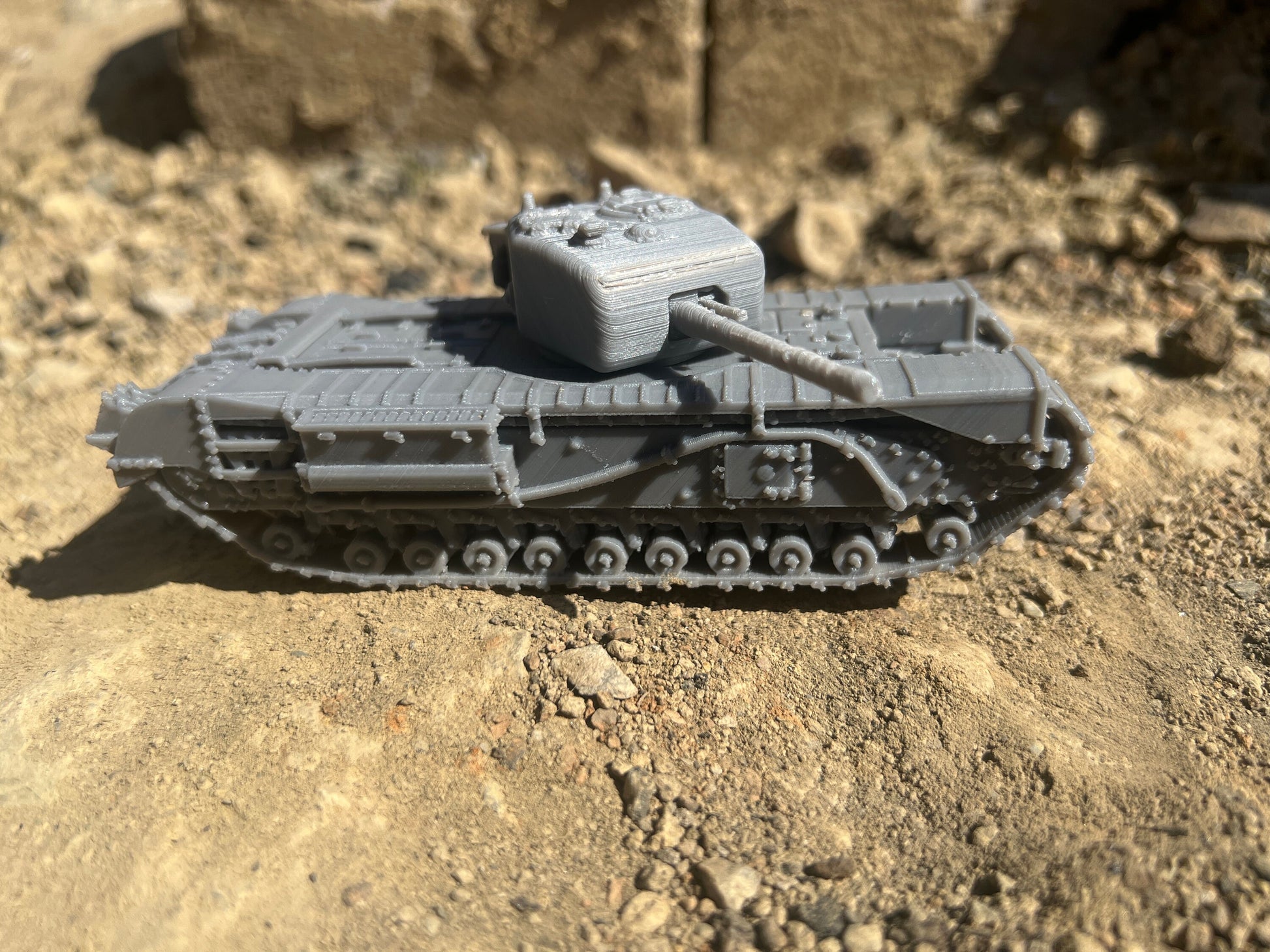 Churchill IV, , Modern warfare, Tabletop terrain, WW2, British army,