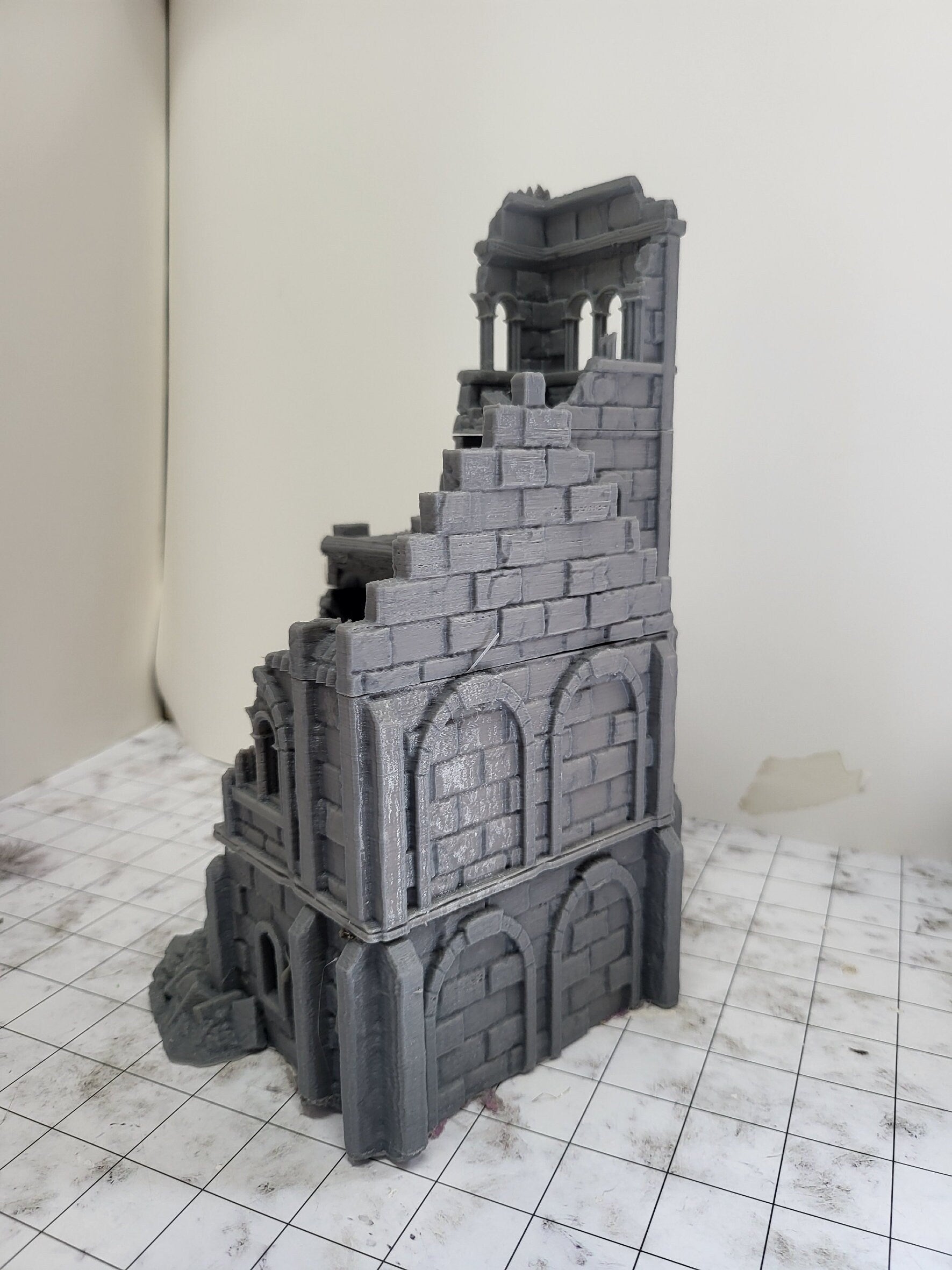 City Building 3 Ruins , Arkenfel House 3 Ruins, Osgiliath 3 Ruins, Warhammer, Dungeons and Dragons, 28mm Terrain, warhammer terrain