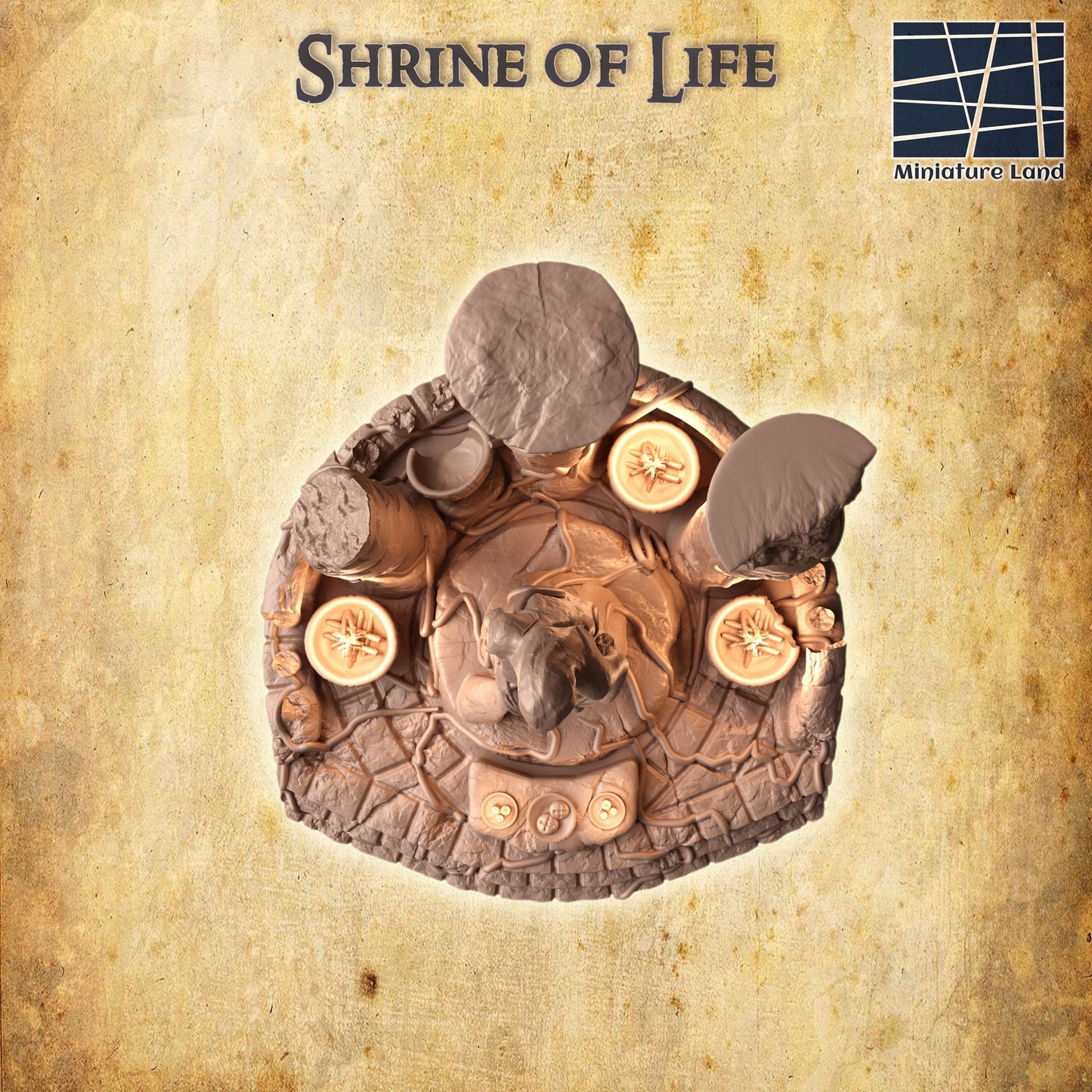 Shrine of Life, Life Shrine, Statue, tabletop Scenery