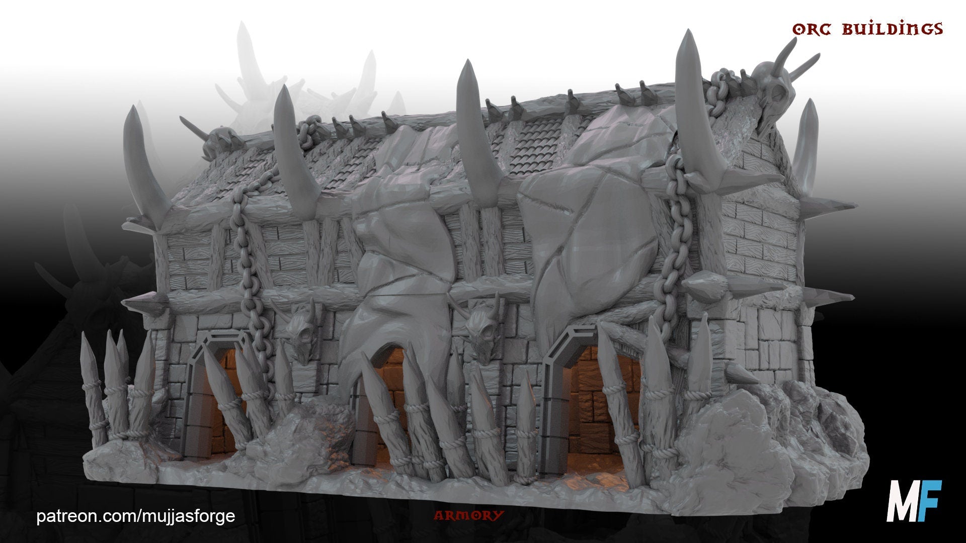 Orc Armory, Orc Weapons, Orc Town, Tabletop Terrain