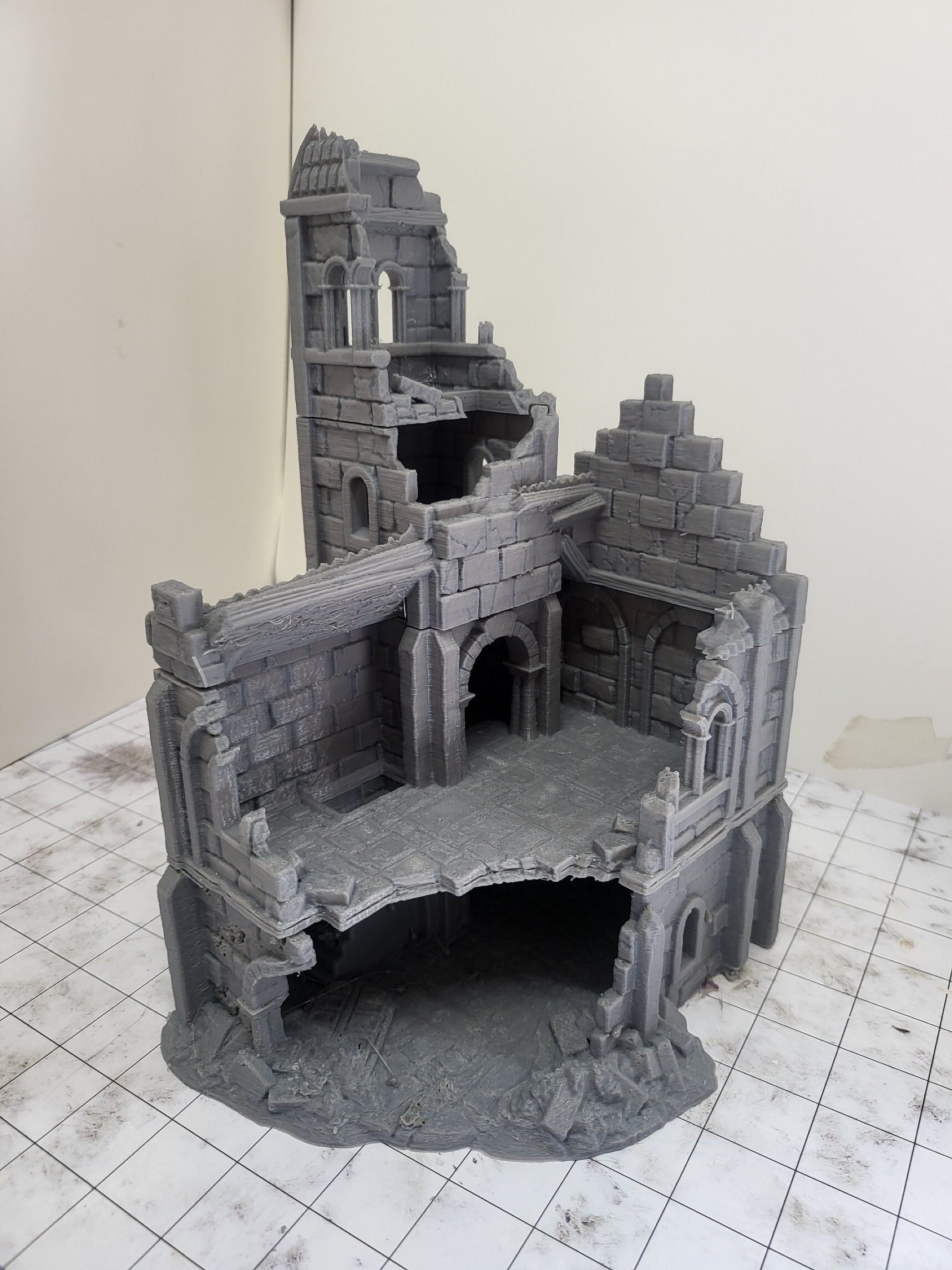 City Building 3 Ruins , Arkenfel House 3 Ruins, Osgiliath 3 Ruins, Warhammer, Dungeons and Dragons, 28mm Terrain, warhammer terrain