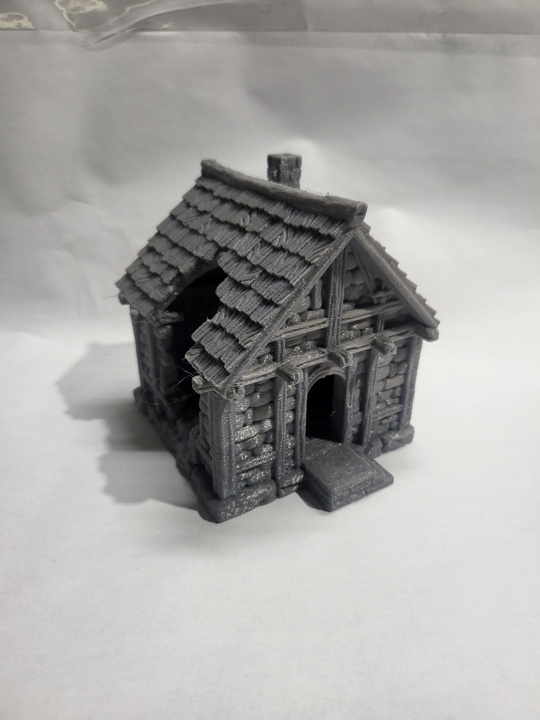 Ruined Farm House Building, StormHill, Tabletop Fill Terrain, Terrain, Warhammer, Dungeons and Dragons, 28mm terrain, Basic House, House