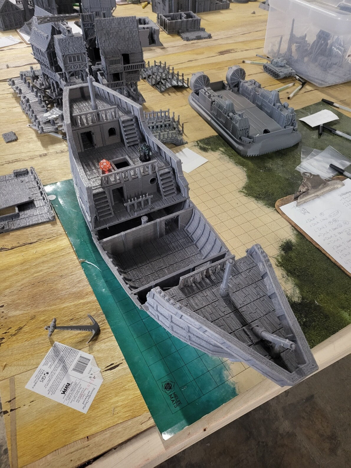 Game Board, Ship, Pirate SHip, Cargo Ship, Shipping Vessel, Seaport, Harbor ship, DND Terrain, DND Miniatures, gaming terrain, Pirate, 28mm Terrain, Pirate vessel, Pirate Terrain, Pirate merchant, Merchant ship, Village, Jack Sparrow, carrack, boat