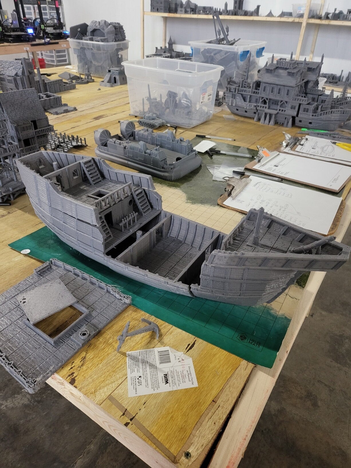 Game Board, Ship, Pirate SHip, Cargo Ship, Shipping Vessel, Seaport, Harbor ship, DND Terrain, DND Miniatures, gaming terrain, Pirate, 28mm Terrain, Pirate vessel, Pirate Terrain, Pirate merchant, Merchant ship, Village, Jack Sparrow, carrack, boat