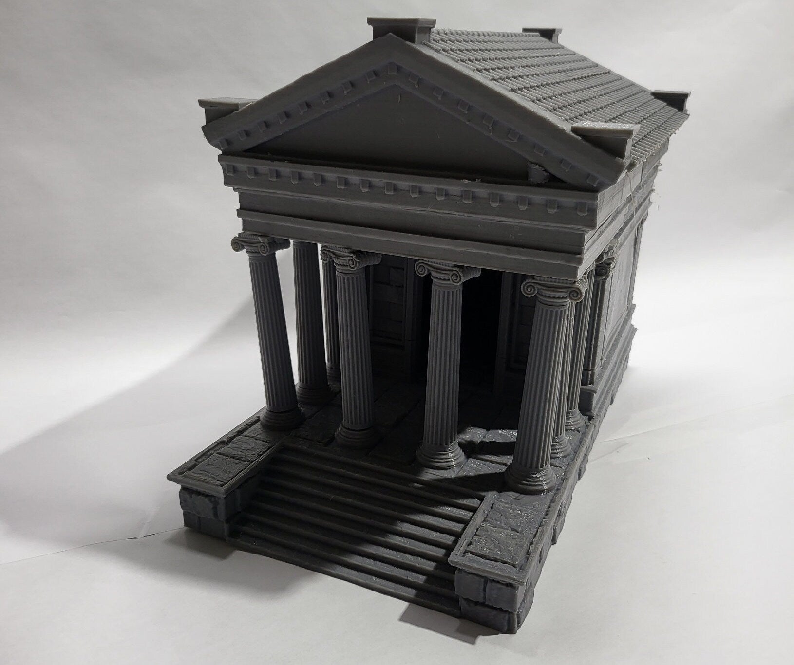 DnD Miniature, 40k Terrain, Train Terrain, Tabletop Town, Tabletop Game, Dnd Table, DND Terrain, DND Miniatures, gaming terrain, 28mm Terrain, Briarwood, Gate and walls, gatehouse, gate, walls, dnd, temple, greek