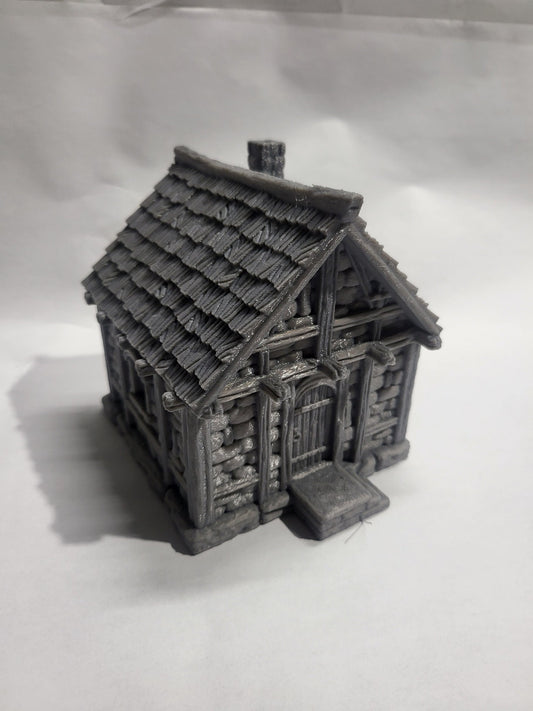 Simple Farm House Building, Tabletop Fill Terrain, Terrain, Warhammer, Dungeons and Dragons, 28mm terrain, Basic House, House