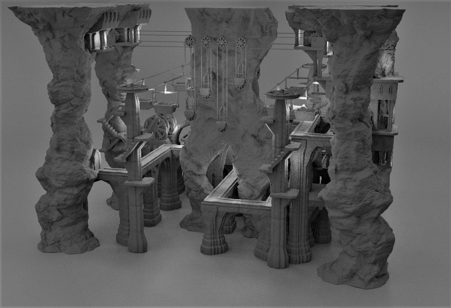 N SCale Dwarven Forge Complex, 10mm, Forge Dwarf Forge Ereborn dungeons and Dragons