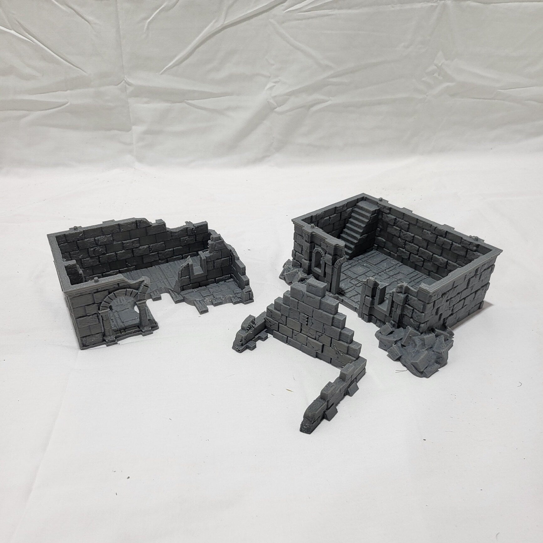 City Building 1 Ruins, Arkenfel House 1 Ruins, Osgiliath 1 Ruins, Warhammer, Dungeons and Dragons, 28mm Terrain, warhammer terrain