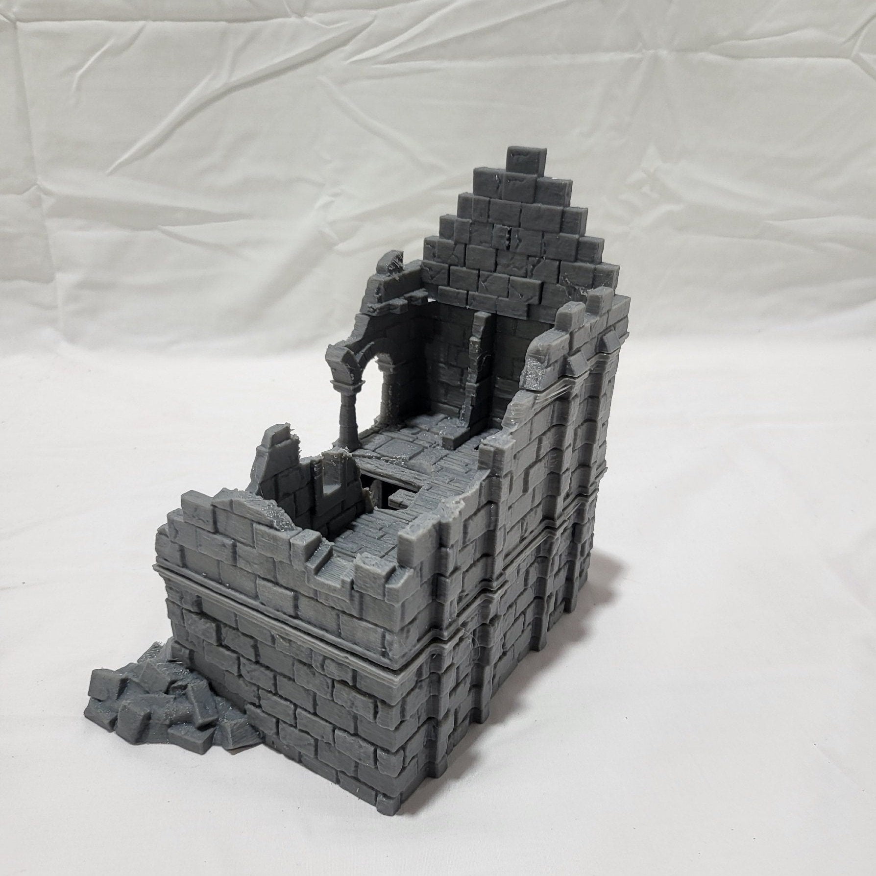 City Building 1 Ruins, Arkenfel House 1 Ruins, Osgiliath 1 Ruins, Warhammer, Dungeons and Dragons, 28mm Terrain, warhammer terrain