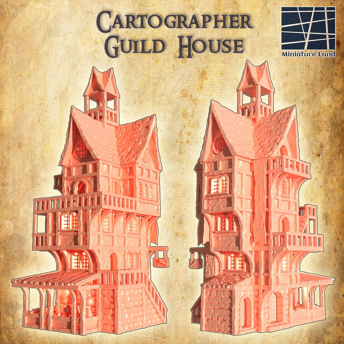 Cartographers House, Map maker, 6 levels of play