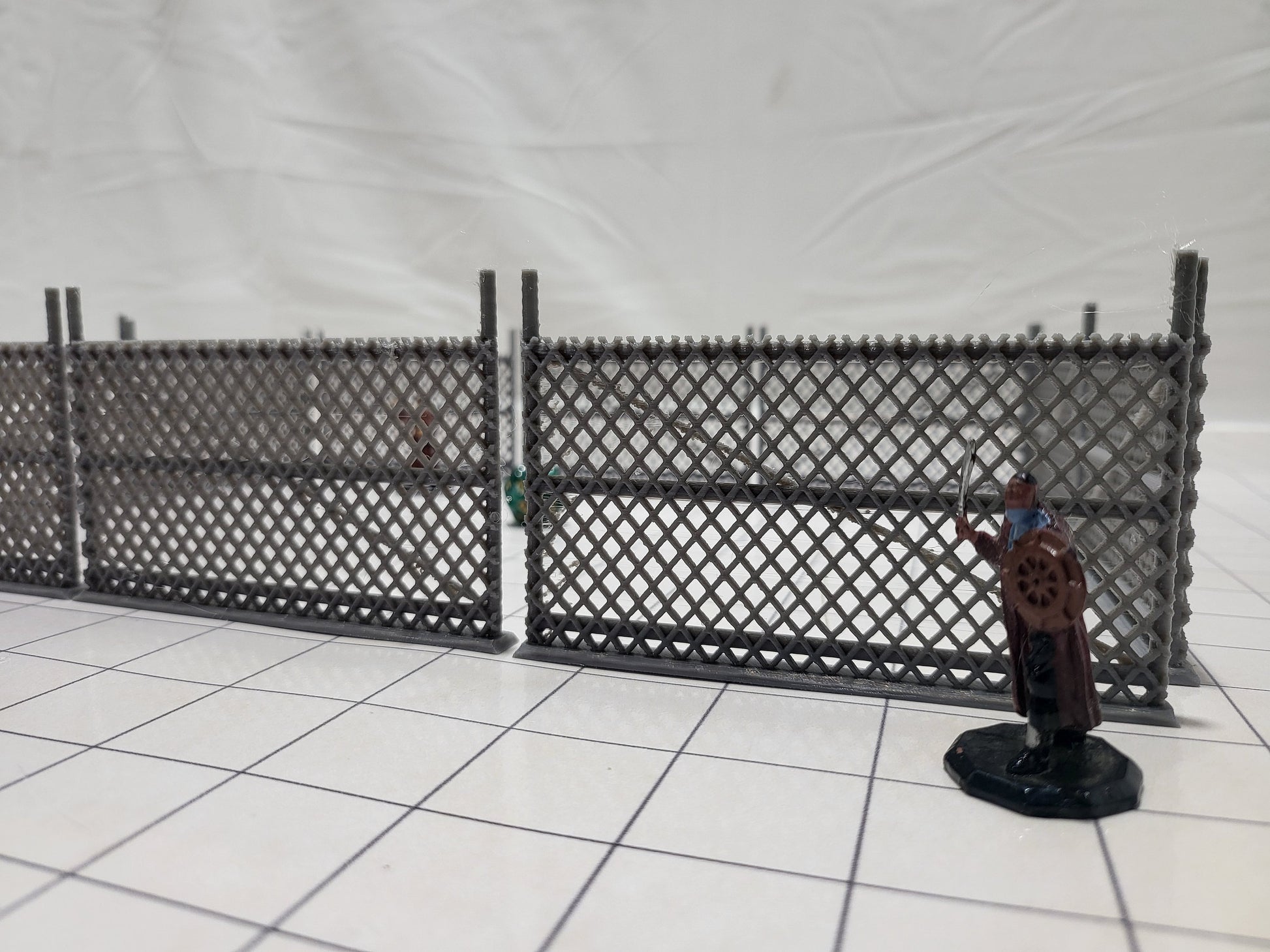 fence, fencing, fence section, the fence, urban terrain, urban scatter, tabletop terrain, dnd terrain, necromunda, warhammer, games workshop,mordheim, ruins, ruined, industrial terrain, terrain, tabletop games