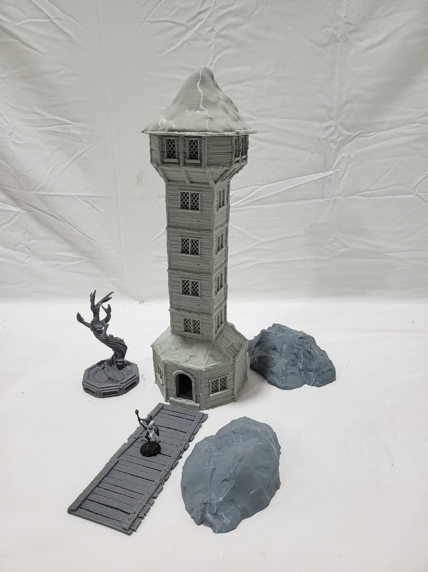 Forest Village Watch Tower, Winter Village watch Tower 28mm, 32mm