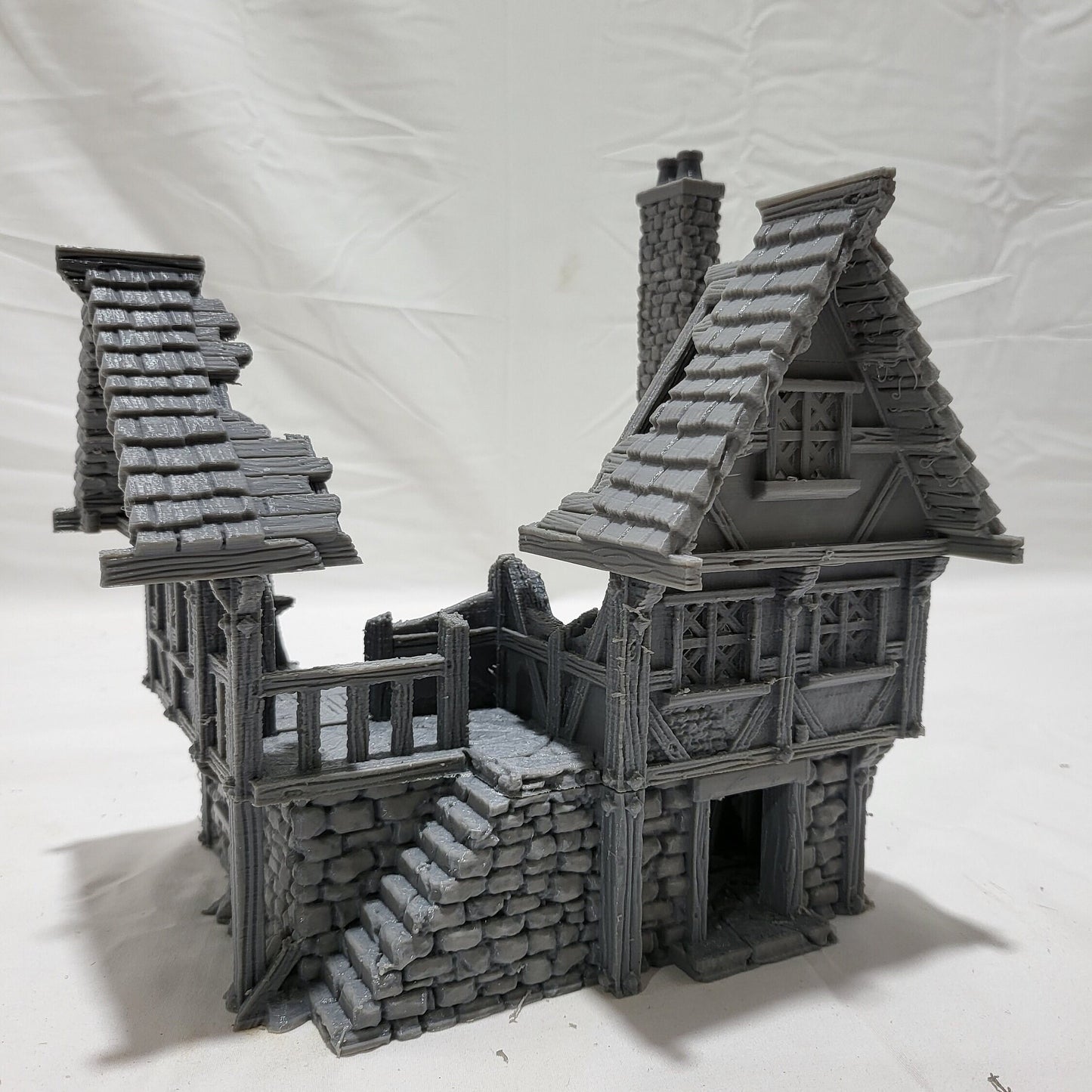 Barrenfall Large House Ruins, 28mm, Tabletop Terrain, Gaming Miniature, Tabletop Scenery