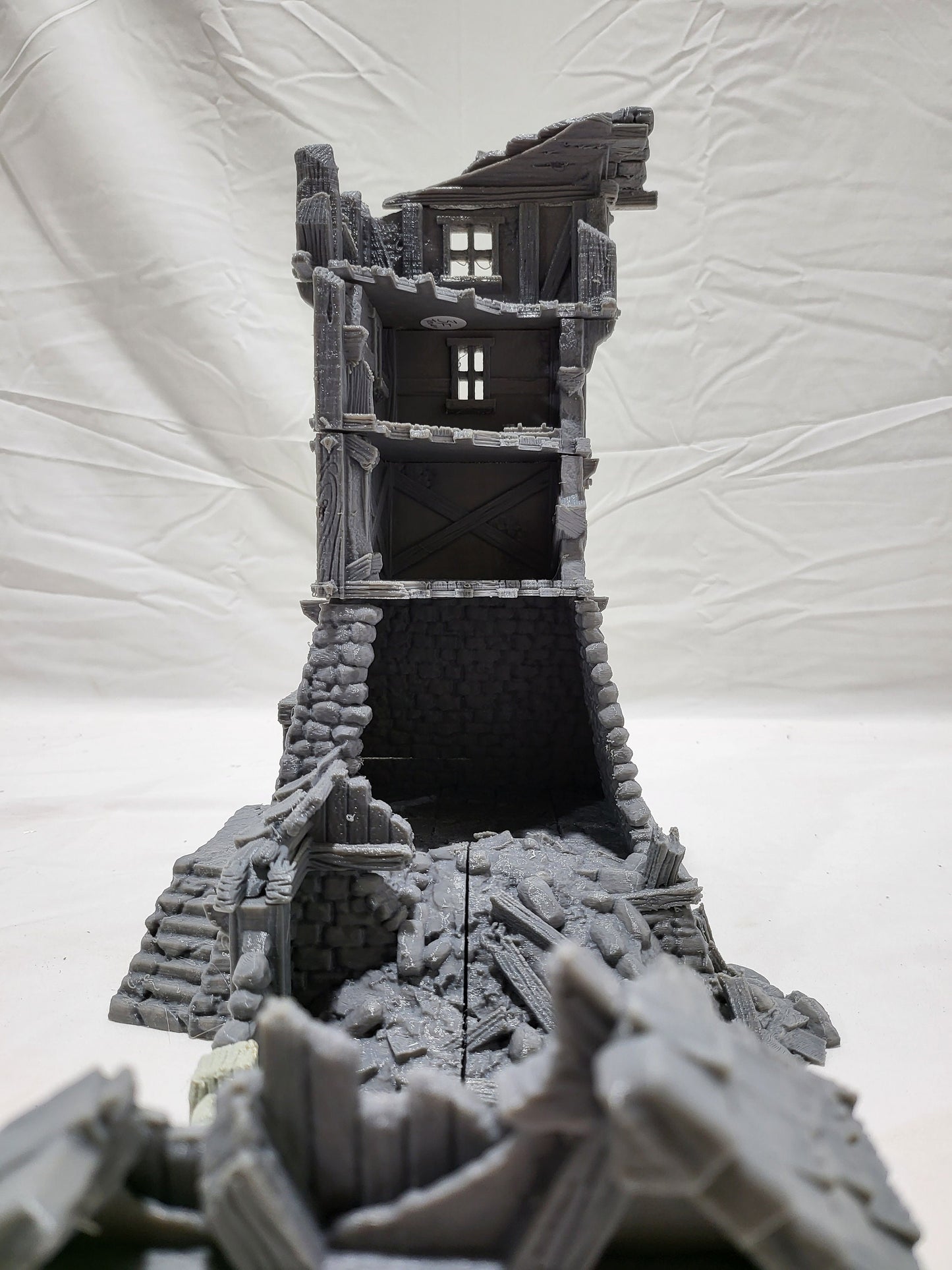 Tabletop Terrain, Mordheim, D&D, Pirate, Tower, Ruin, Ruined, houses, Tabletop, Fantasy Terrain, Town Set, Town and Market, Mordheim Set, Wargaming, Dungeons and Dragons, Lord of the rings, RPG Set, Village Set, building set, small town, Market, town