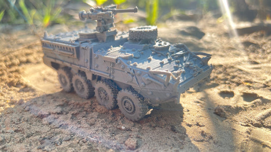 Stryker, M1126 Stryker CROW-J , , Modern warfare, Tabletop terrain, WW2, Modern tank,