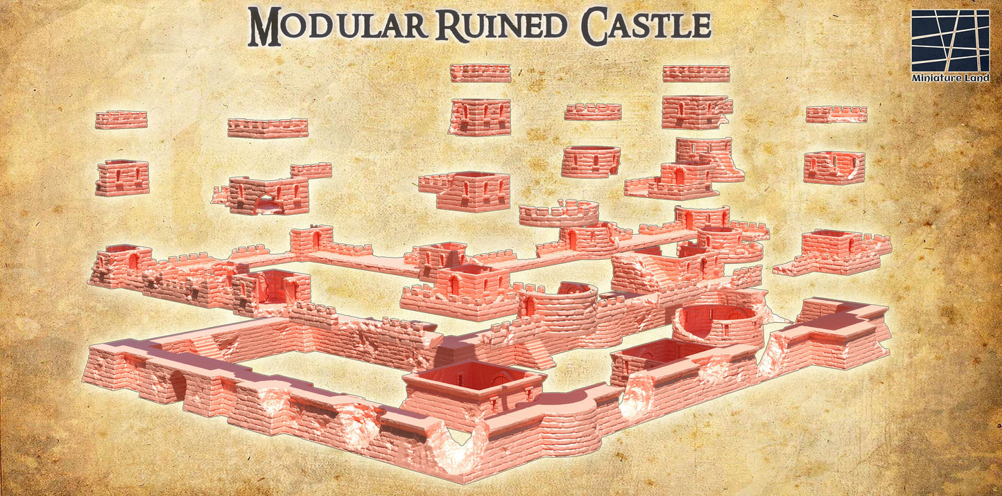 Modular Desert Castle ruins, Desert Ruins