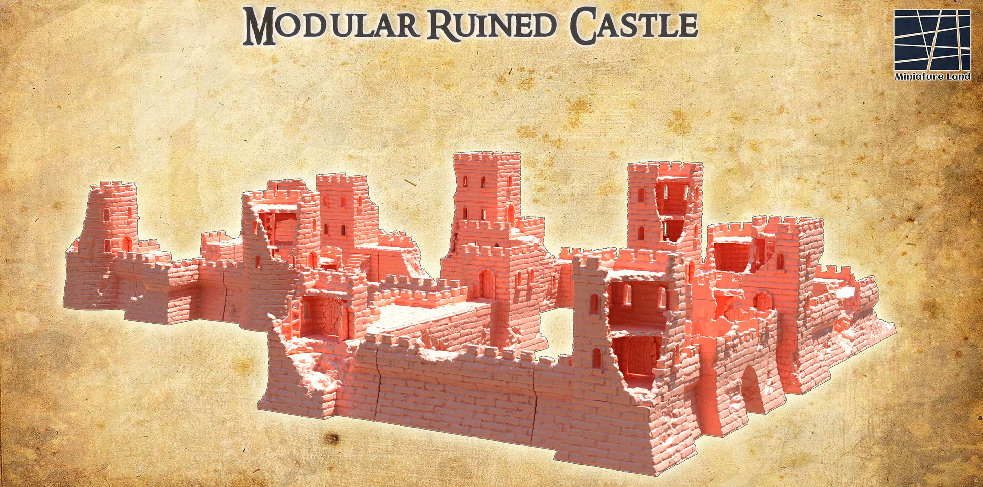 Modular Desert Castle ruins, Desert Ruins