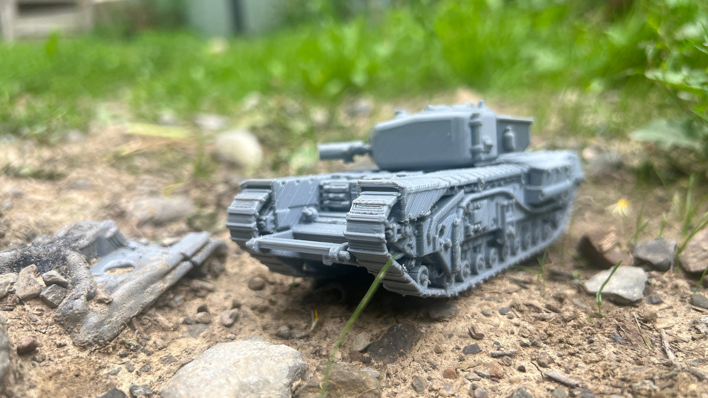 Churchill IV AVRE, , Modern warfare, Tabletop terrain, WW2, British army,