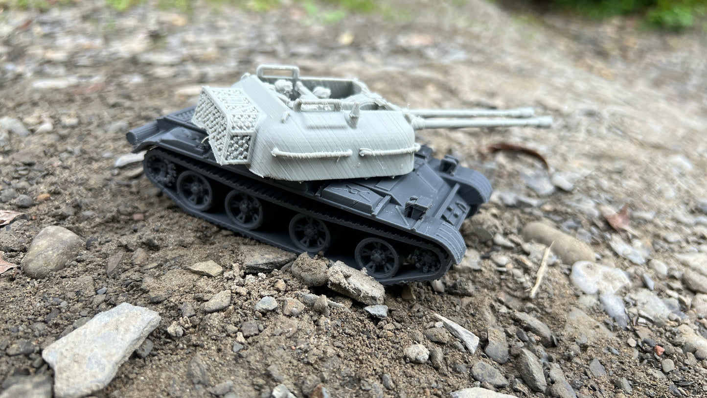 ZSU-57, Soviet union, cold war tank, cold war, tank, Russian, Tabletop terrain, tabletop gaming,