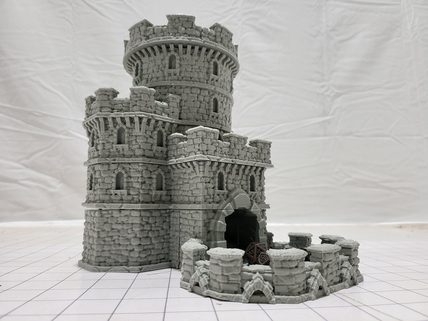 DnD Miniature, 40k Terrain, Train Terrain, Tabletop Town, Tabletop Game, Dnd Table, DND Terrain, DND Miniatures, gaming terrain, 28mm Castle, 28mm Terrain, warhammer, time keeper