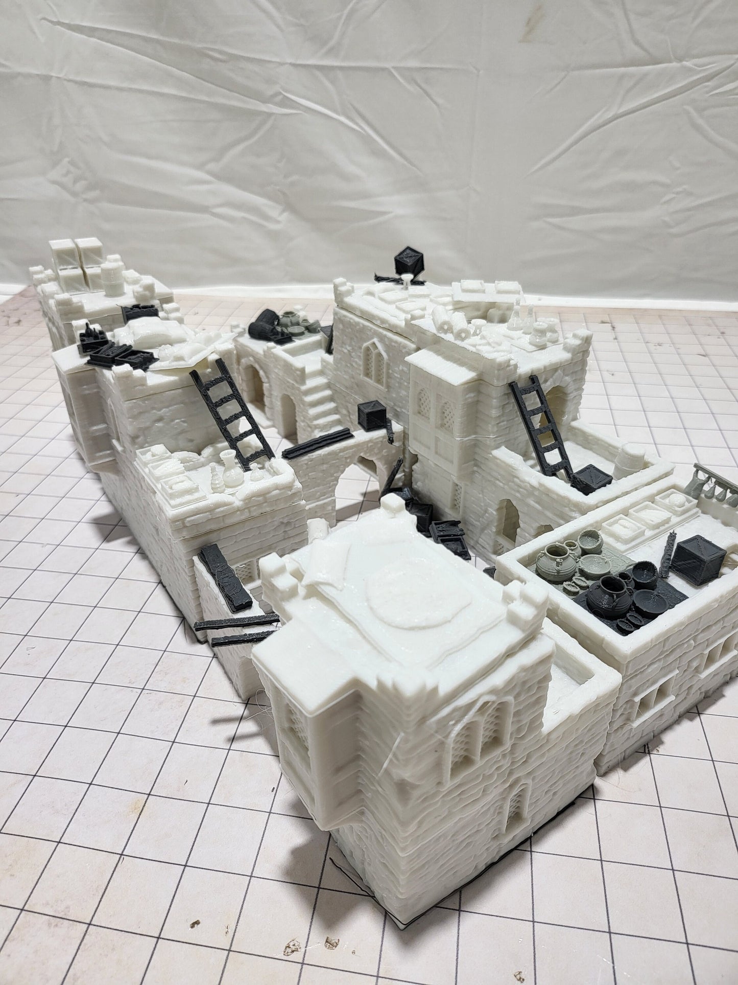 DnD Miniature, 40k Terrain, Train Terrain, Tabletop Town, Tabletop Game, Dnd Table, DND Terrain, DND Miniatures, gaming terrain, 28mm Castle, 28mm Terrain, warhammer, time keeper