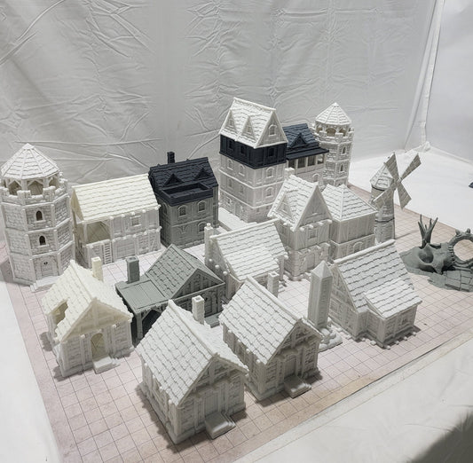 DnD Miniature, 40k Terrain, Train Terrain, Tabletop Town, Tabletop Game, Dnd Table, DND Terrain, DND Miniatures, gaming terrain, 28mm Castle, 28mm Terrain, warhammer, time keeper