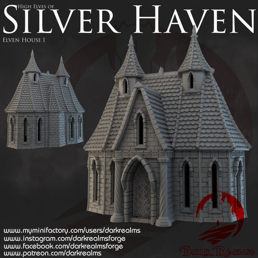 DnD Miniature, 40k Terrain, Train Terrain, Tabletop Town, Tabletop Game, Dnd Table, DND Terrain, DND Miniatures, gaming terrain, 28mm Castle, 28mm Terrain, warhammer, time keeper, Silver Haven, Elven River City