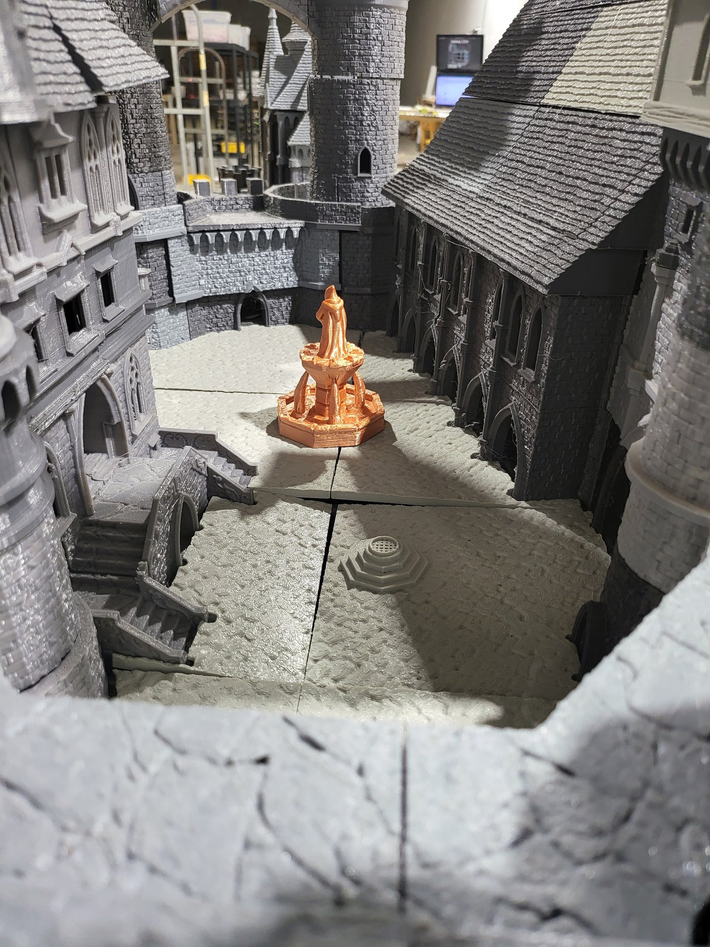 Curse of Strahd, Ravenloft, Christmas, Castle Terrain, wargaming, Dungeons and Dragons, miniatures, 3D printed, Fantasy Inn, Fantasy Terrain, RPG Terrain, Age of Sigmar, Fantasy Village, Tabletop, Tabletop terrain, Tabletop RPG, Buildings