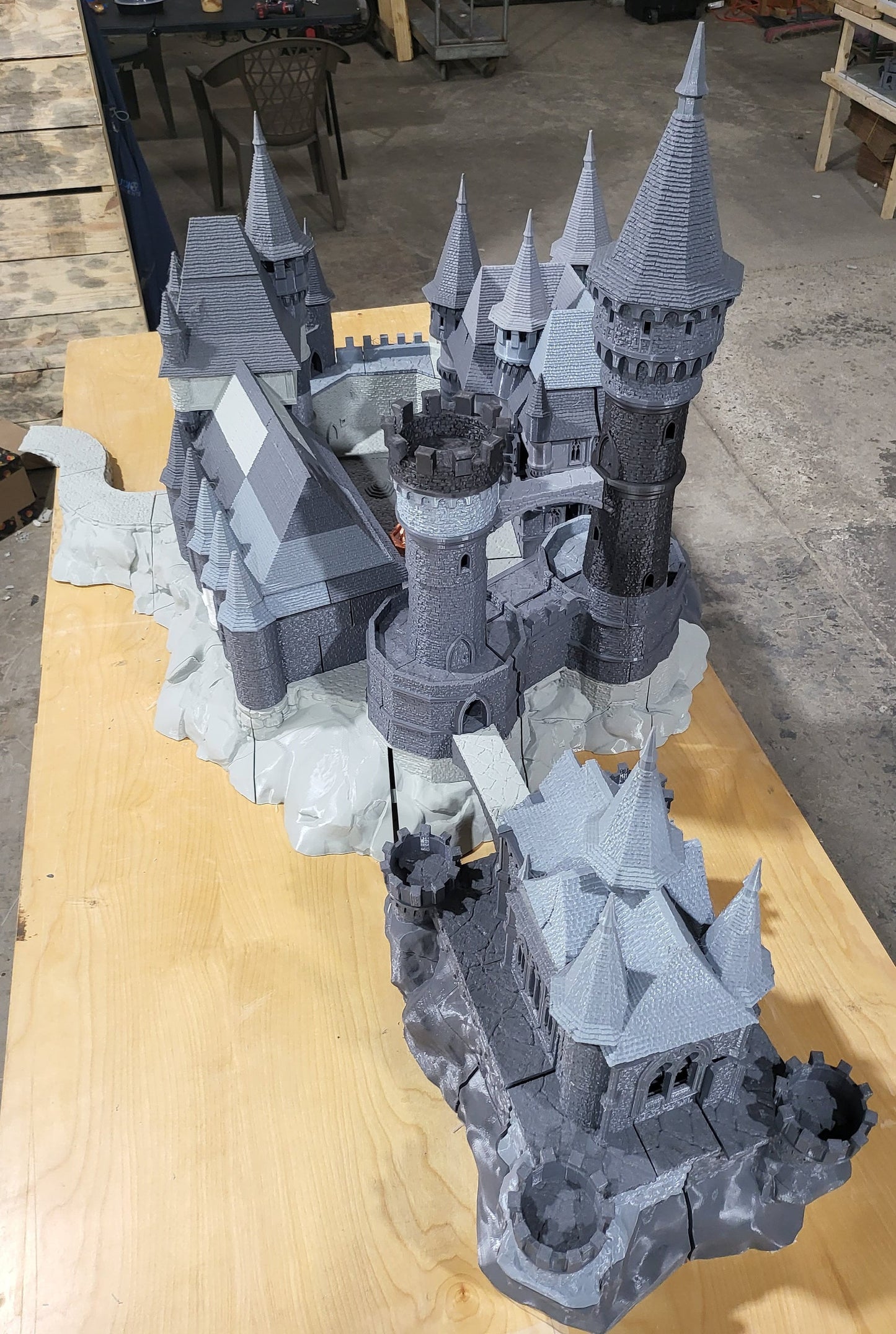 Curse of Strahd, Ravenloft, Christmas, Castle Terrain, wargaming, Dungeons and Dragons, miniatures, 3D printed, Fantasy Inn, Fantasy Terrain, RPG Terrain, Age of Sigmar, Fantasy Village, Tabletop, Tabletop terrain, Tabletop RPG, Buildings