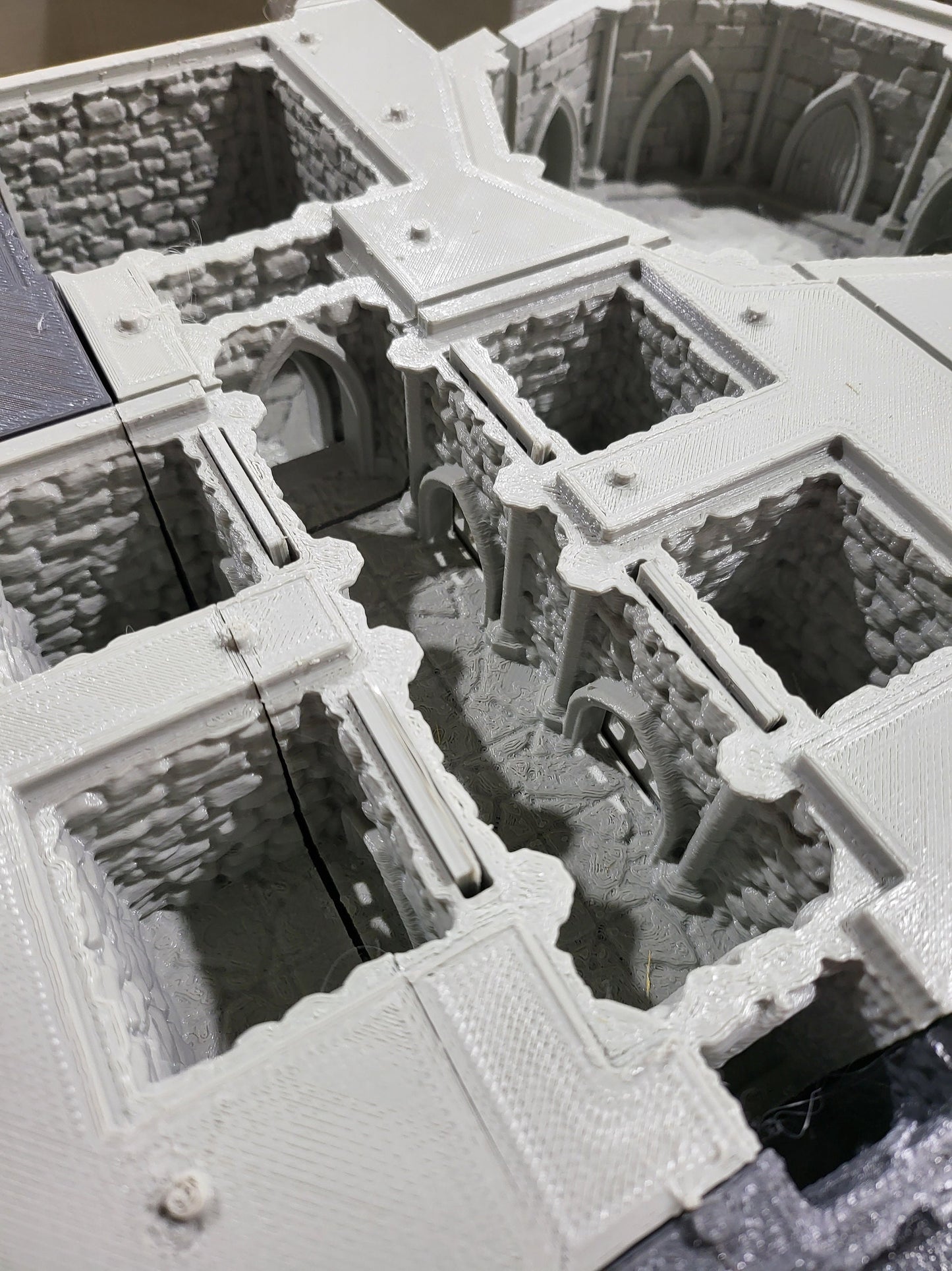 Curse of Strahd, Ravenloft, Christmas, Castle Terrain, wargaming, Dungeons and Dragons, miniatures, 3D printed, Fantasy Inn, Fantasy Terrain, RPG Terrain, Age of Sigmar, Fantasy Village, Tabletop, Tabletop terrain, Tabletop RPG, Buildings