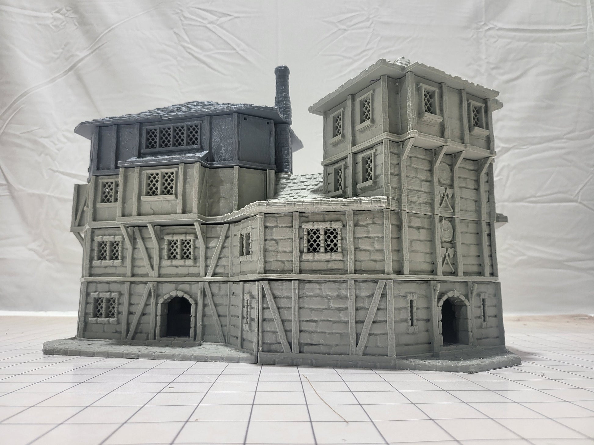 Curse of Strahd, Ravenloft, Christmas, Castle Terrain, wargaming, Dungeons and Dragons, miniatures, 3D printed, Fantasy Inn, Fantasy Terrain, RPG Terrain, Age of Sigmar, Fantasy Village, Tabletop, Tabletop terrain, Tabletop RPG, Buildings