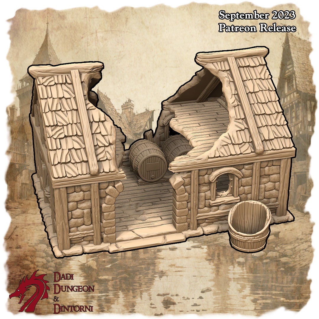 Stormhill Ruined Winehouse, Winery Ruin, ruins, mordheim