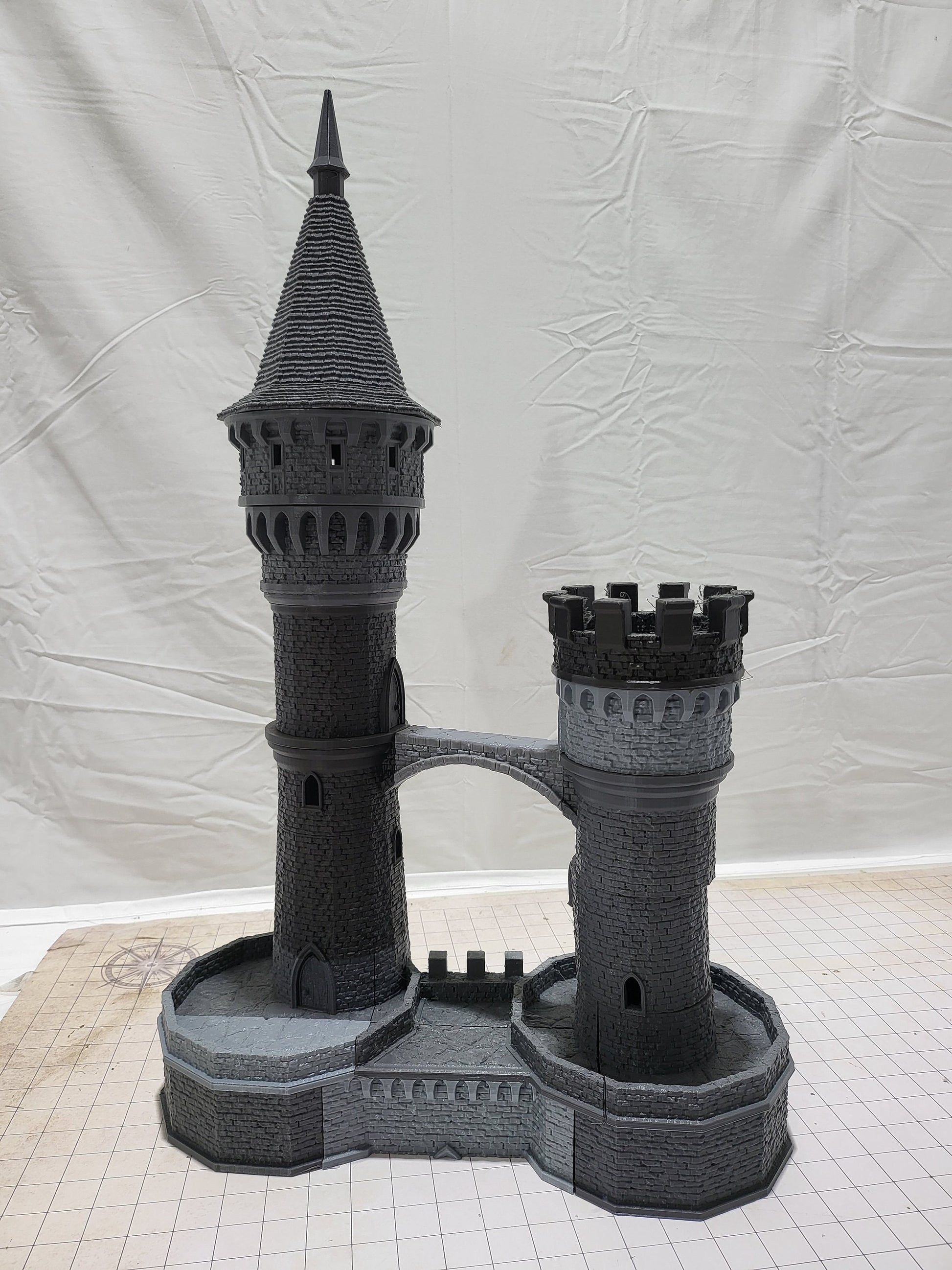 Curse of Strahd, Ravenloft, Christmas, Castle Terrain, wargaming, Dungeons and Dragons, miniatures, 3D printed, Fantasy Inn, Fantasy Terrain, RPG Terrain, Age of Sigmar, Fantasy Village, Tabletop, Tabletop terrain, Tabletop RPG, Buildings