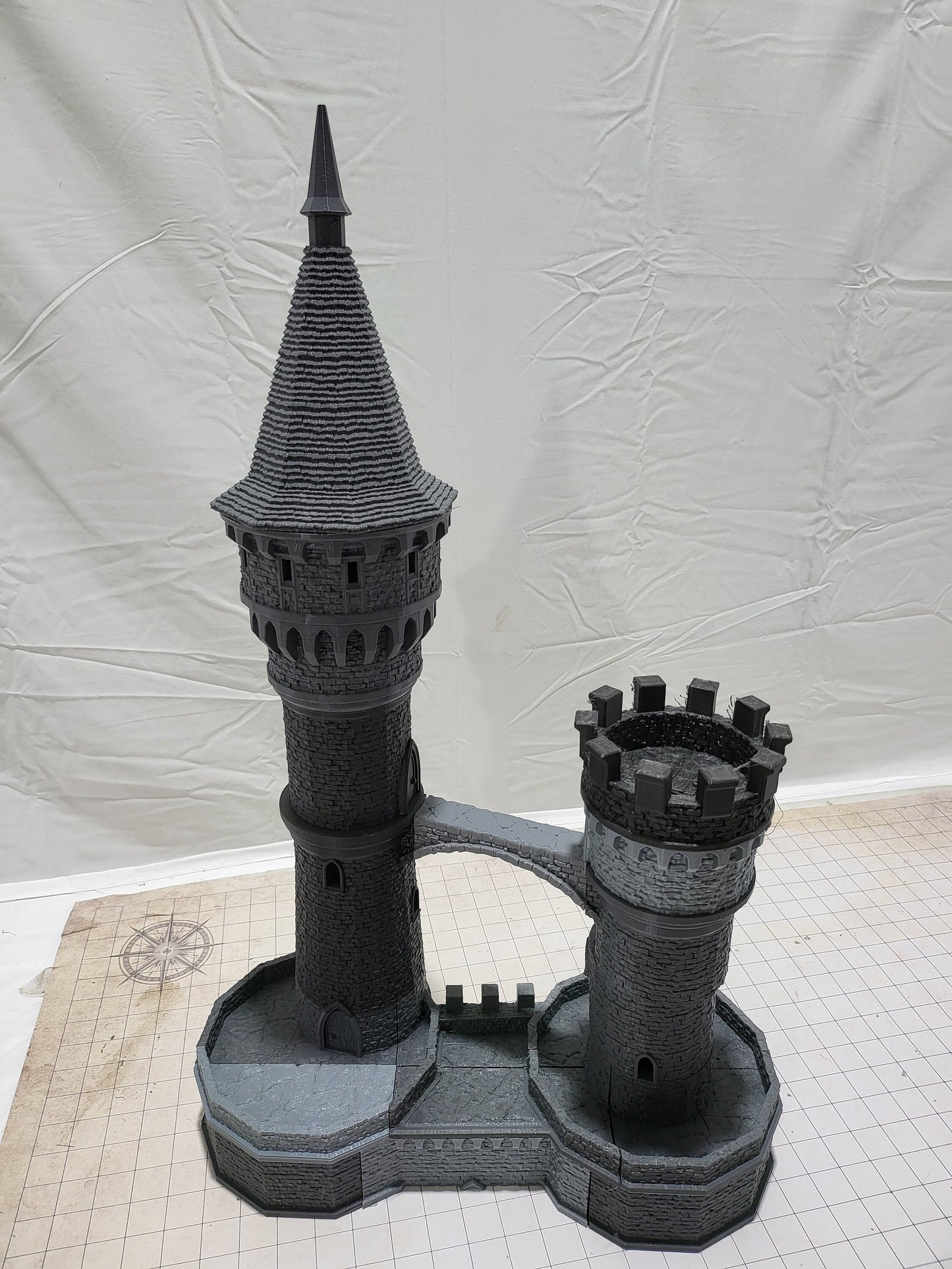 Curse of Strahd, Ravenloft, Christmas, Castle Terrain, wargaming, Dungeons and Dragons, miniatures, 3D printed, Fantasy Inn, Fantasy Terrain, RPG Terrain, Age of Sigmar, Fantasy Village, Tabletop, Tabletop terrain, Tabletop RPG, Buildings