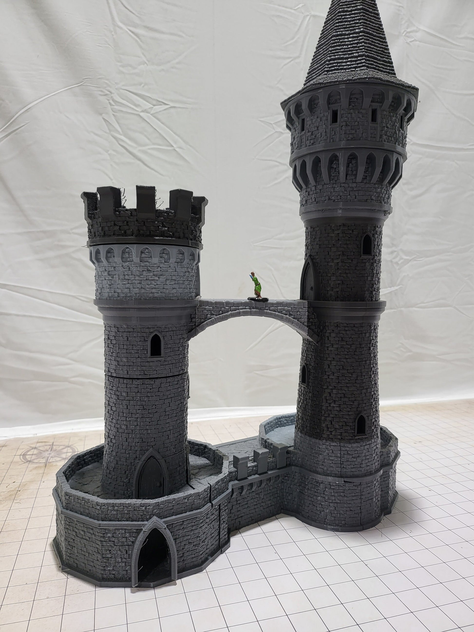 Curse of Strahd, Ravenloft, Christmas, Castle Terrain, wargaming, Dungeons and Dragons, miniatures, 3D printed, Fantasy Inn, Fantasy Terrain, RPG Terrain, Age of Sigmar, Fantasy Village, Tabletop, Tabletop terrain, Tabletop RPG, Buildings