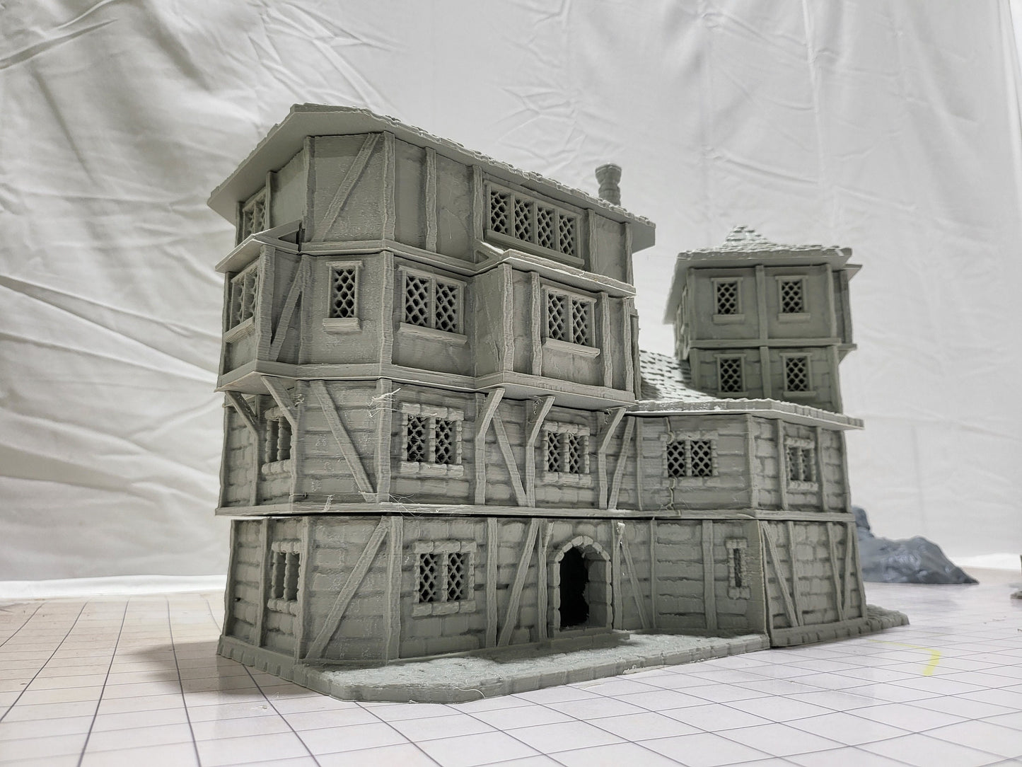 Curse of Strahd, Ravenloft, Christmas, Castle Terrain, wargaming, Dungeons and Dragons, miniatures, 3D printed, Fantasy Inn, Fantasy Terrain, RPG Terrain, Age of Sigmar, Fantasy Village, Tabletop, Tabletop terrain, Tabletop RPG, Buildings