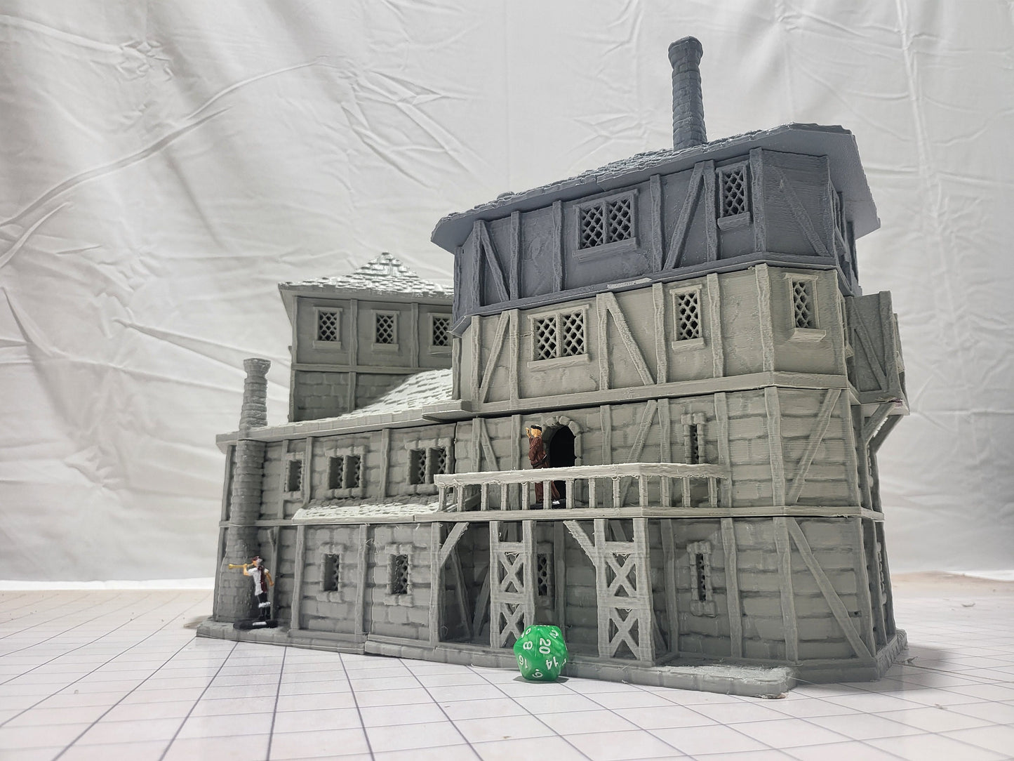 Curse of Strahd, Ravenloft, Christmas, Castle Terrain, wargaming, Dungeons and Dragons, miniatures, 3D printed, Fantasy Inn, Fantasy Terrain, RPG Terrain, Age of Sigmar, Fantasy Village, Tabletop, Tabletop terrain, Tabletop RPG, Buildings