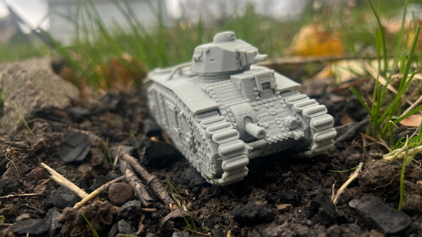 Char B1, French heavy tank, French tank, , Modern warfare, Tabletop terrain, WW2, WWII,