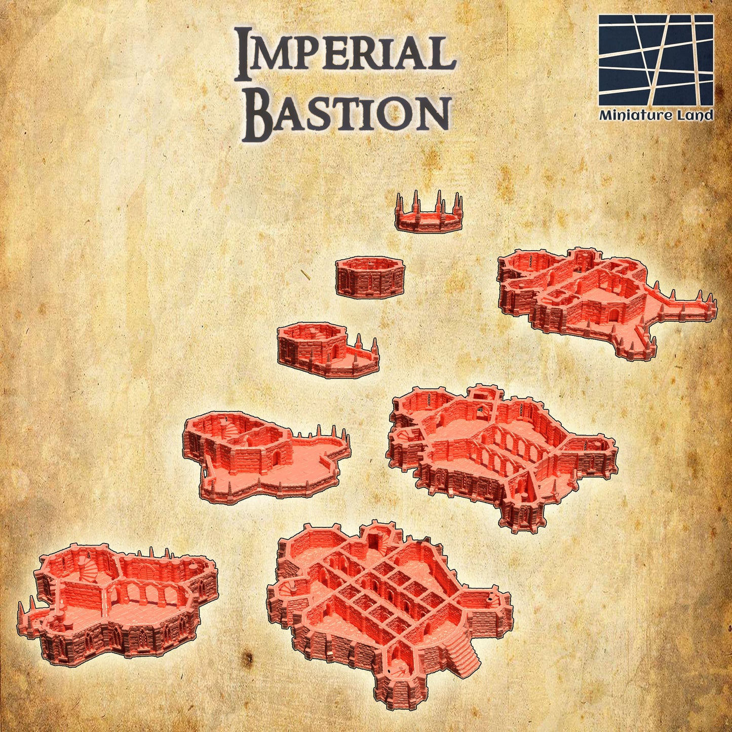 The Imperial Bastion is a magnificent castle structure that is sure to make a statement in any imperial city. Its towering presence combined with the intricate details and countless playable spaces make it a must-have