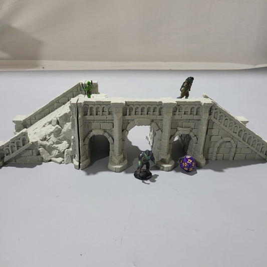 Arkenfel Stone Bridge ruins, Dungeons and Dragons, warhammer, tabletop Terrain,