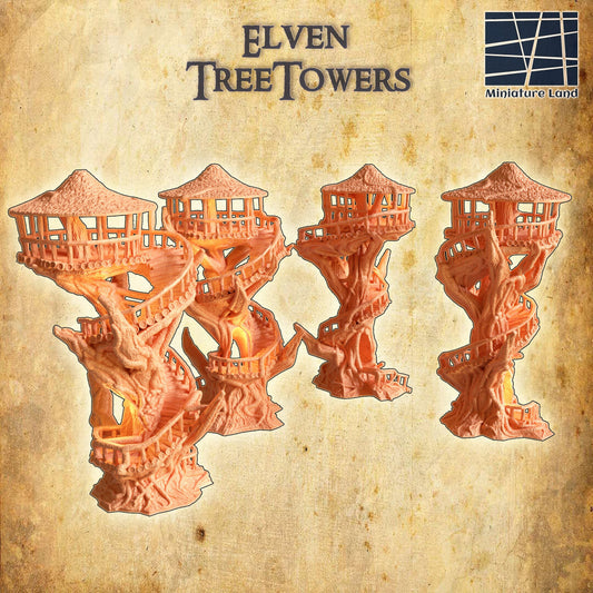 Elven Tree Towers, 3 Levels, 4 Towers