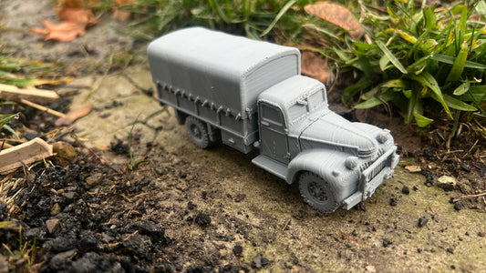 Chevrolet 1542 covered top twin wheel truck, , Modern warfare, Tabletop terrain, WW2, Modern tank,