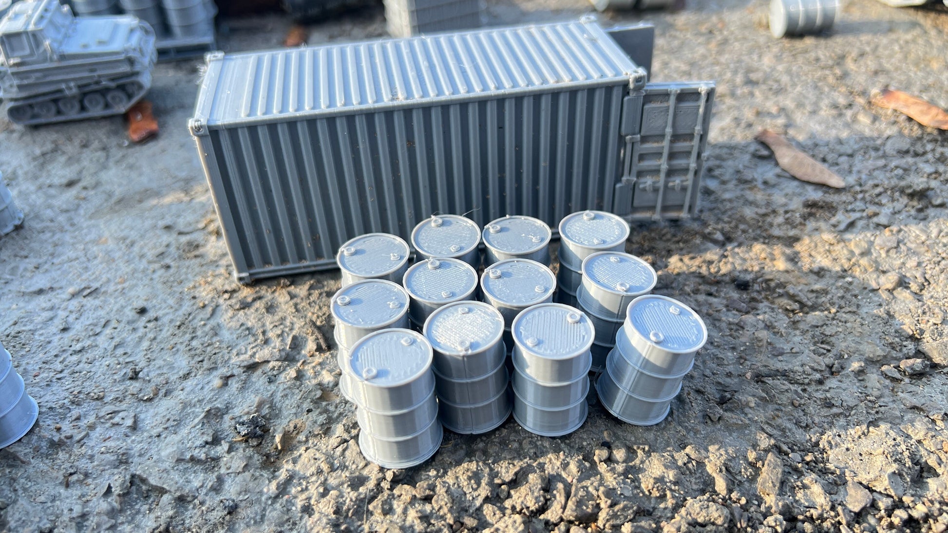 container of barrels, openable 20Ft Shipping container, ., Warthunder, storage, truck