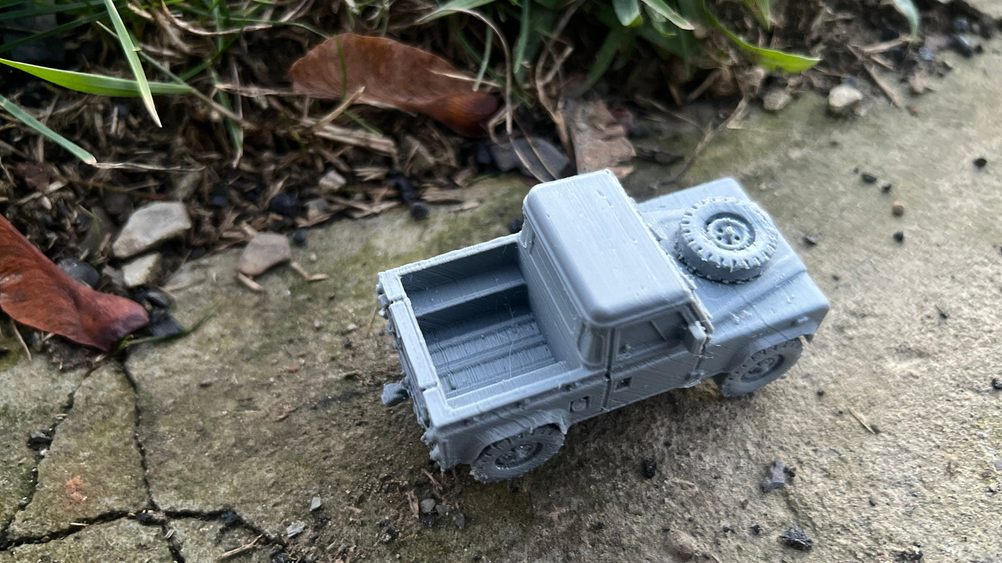 Land rover 90 pickup, car, Modern warfare, Tabletop terrain, WW2, Modern tank,