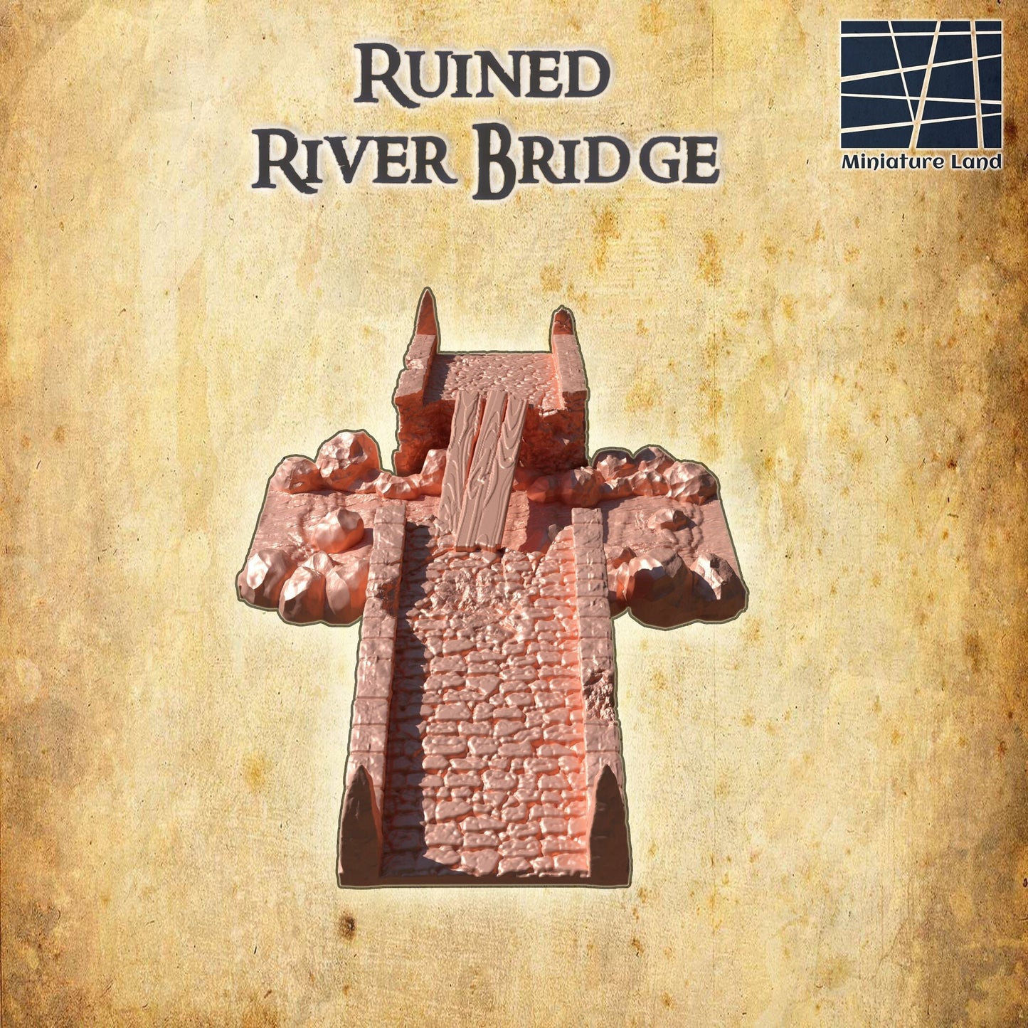 Ruined River Bridge, creek bed