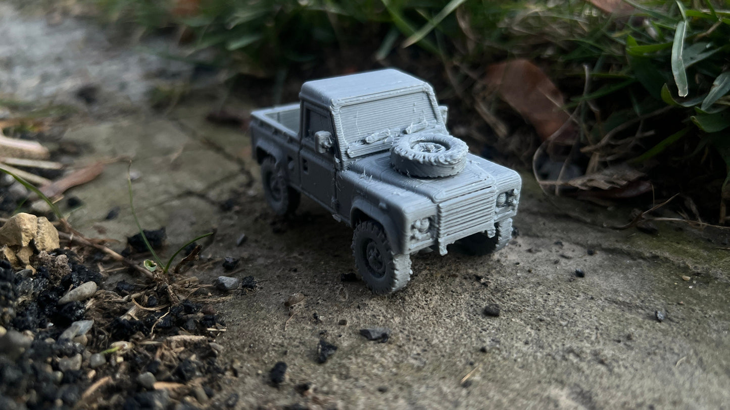 Land rover 90 pickup, car, Modern warfare, Tabletop terrain, WW2, Modern tank,