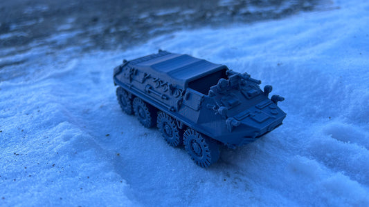 BTR-60, covered top troop transport, cold war tank, cold war, tank, Russian, Tabletop terrain, tabletop gaming,