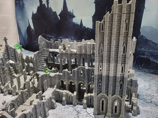 Tabletop, dungeons and dragons, Lord of the rings, ruin, dnd rpg, ruins, temple, d and d games, warhammer, dnd, dnd campaign, grimdark, tabletop terrain, Ruins, Monastery Ruin, The ruin, Church Ruin, Monastery, Death, Osgiliath, large ruin